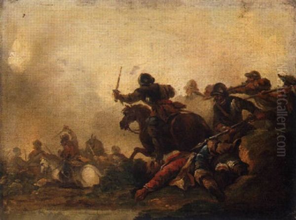 An Artillery Assault On A Cavalry Charge - view 1