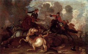 Reitergefecht by Francesco Giuseppe Casanova