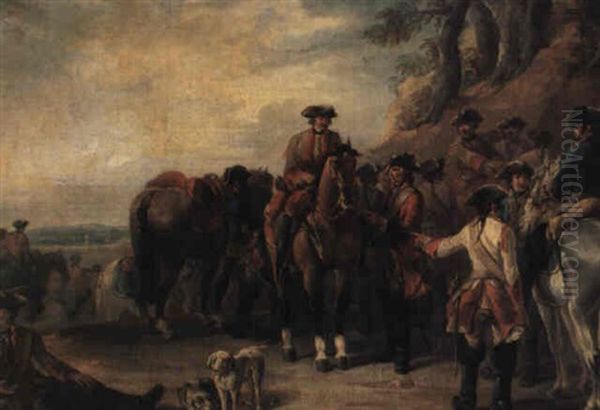 Horsemen In A Landscape - view 1