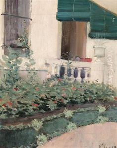 Jardin, Probablemente De La Casa Sunol by Ramon Casas