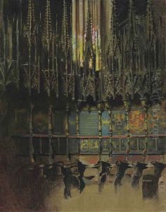 Cathedral Interior by Ramon Casas