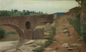 Paisaje Con Puente by Ramon Casas