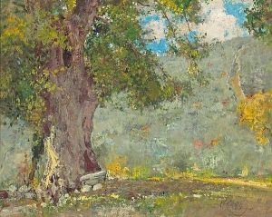 A Linden Tree (+ Horse-chestnut Trees At A Villa; 2 Works)