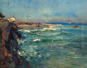 An Italian Coastline by Giuseppe Casciaro
