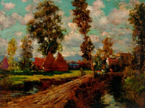 A Sunlit Italian Landscape - view 1