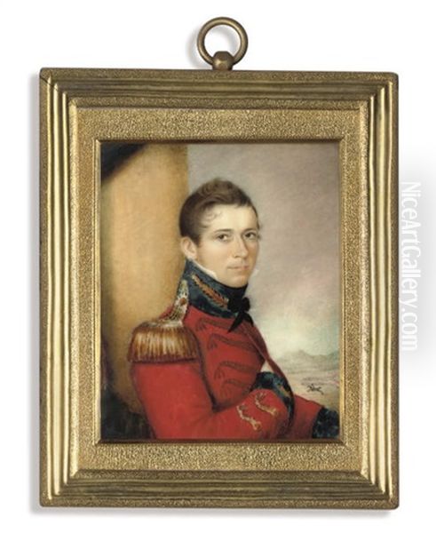 Major George Augustus Wetherall, In Red Uniform Of The 1st Regiment Of Foot - view 1