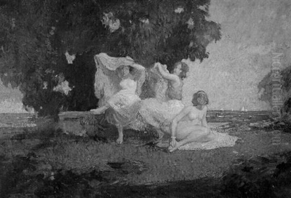 Girls Preparing For A Swim - view 1