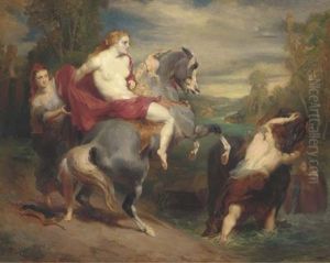 Maidens Fording A River by Daniel Casey