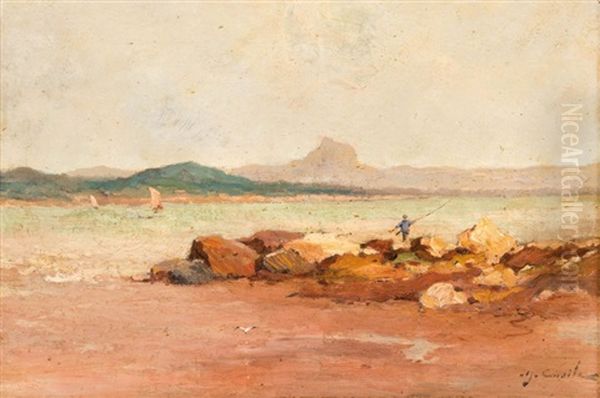 Pecheur En Bord De Cote - view 1
