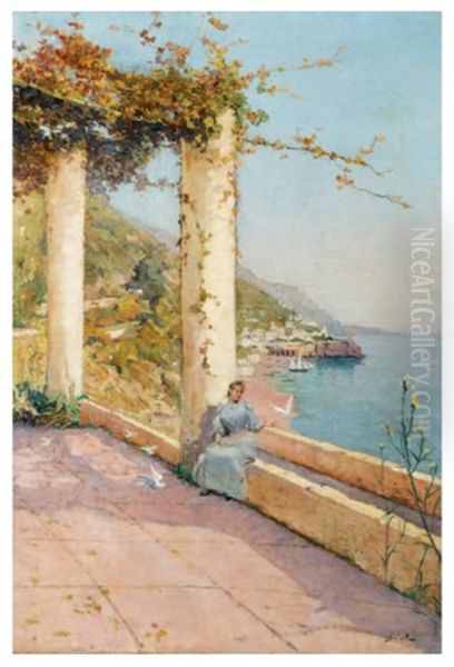Portrait De Madame Casile Sur Sa Terrasse - view 1
