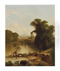 Landscape With River by John William Casilear