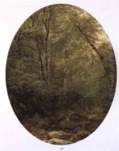 Above The Falls- Catskills by John William Casilear