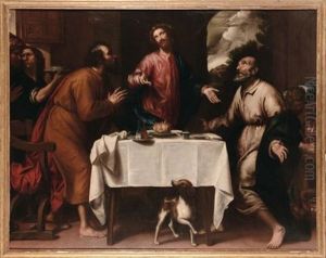 Gesu In Emmaus by Giovanni Battista Casoni