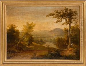 Landscape With Distant Mountains by George Nelson Cass