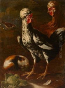 Huhner Und Meerschwein by Giovanni Agostino Cassana