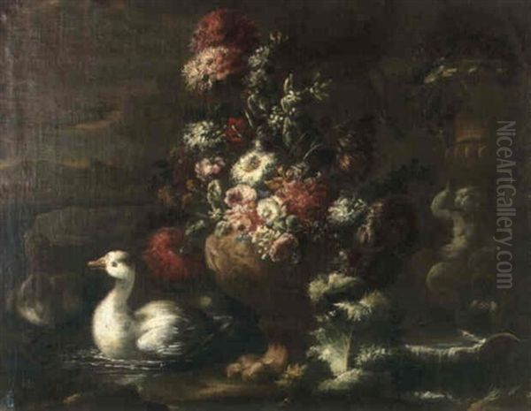 Bouquet De Fleurs Et Canards - view 1