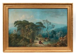 Orientaux Aux Abords D'une Foret Et D'un Point D'eau Orientaux Aux Abords D'une Foret Et D'un Point D'eau