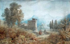 Paysage D'italie by Louis Francois Cassas