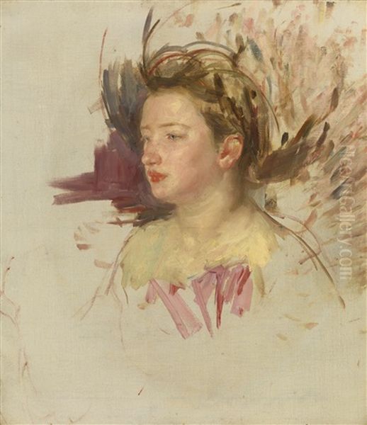 Sketch Of Antoinette (no. 2) (study Of A Head) - view 1