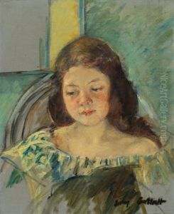 Study For Francoise In A Round-backed Chair, Reading (devant La Fenetre; Filette Dans Une Fauteuil Devant Un Fenetre; Filette Dans Un Fauteuil)