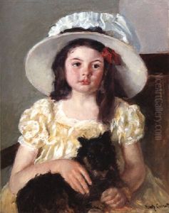 Francoise Holding A Little Black Dog