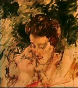 Preparatory Sketch For 'mother And Child In A Boat' by Mary Cassatt