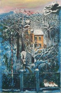 Villa Im Winter (+ Constantin Im Park, C.1935, Verso) by Pol Cassel