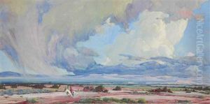 Two Indians Racing Before A Storm