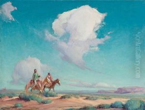 Navajo Travelers by Gerald Cassidy