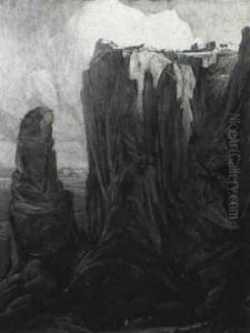 The Cliff City, Acoma, New Mexico by Gerald Cassidy