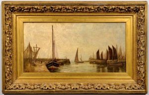 Harbor Scene Harbor Scene