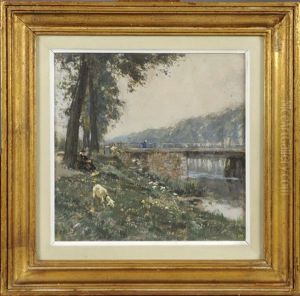 Le Canal Leopold Pres De Heist by Hendrick Cassiers