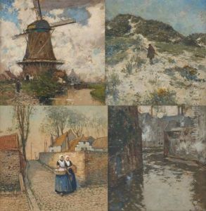 Vue De Hollande (+ 3 Others; 4 Works) by Hendrick Cassiers