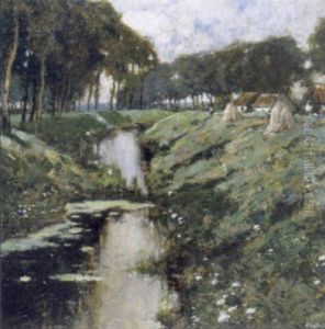 Paysage En Hollande by Hendrick Cassiers