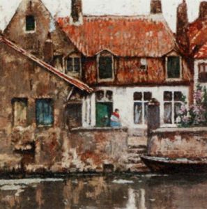 Quay In Gent by Hendrick Cassiers