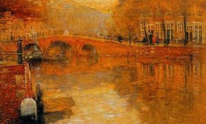 Soir A Amsterdam by Hendrick Cassiers