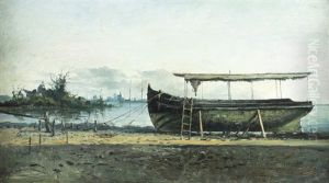 Barco Em Doca Seca by Giovanni Castagneto