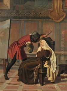 Filipo Lippi And The Sister Buti by Gabriele Castagnola