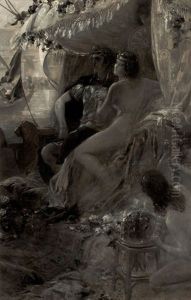 Antony And Cleopatra by Jean Andre Castaigne