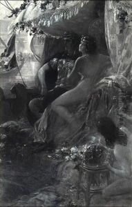 Anthony And Cleopatra (illus. For Century Magazine) by Jean Andre Castaigne