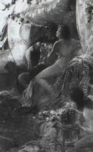 Anthony And Cleopatra by Jean Andre Castaigne