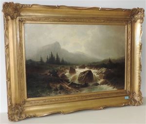 Gebirgslandschaft Mit Wildbach