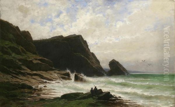 Deux Pecheurs Au Bord Du Mer (two Fishermen At The Shore) - view 1