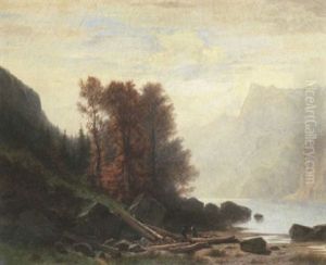 Bucherons Au Bord Du Lac