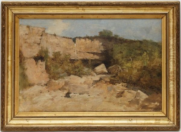 Cascade Dans La Falaise - view 1