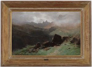 Le Col Du Bonhomme Dans La Montee Du Haut Bouvant by Gustave Eugene Castan