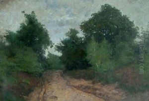 Paysage De Cernay-la-ville by Gustave Eugene Castan
