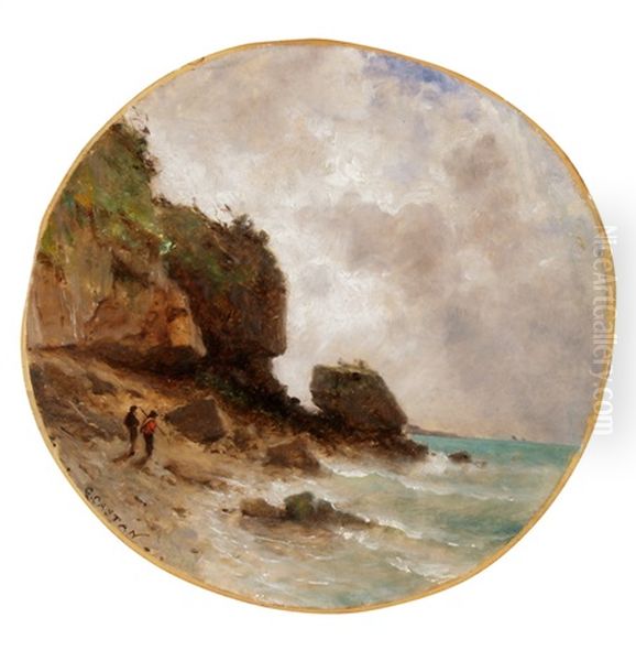Felsige Kustenlandschaft Mit Figurenstaffage - view 1
