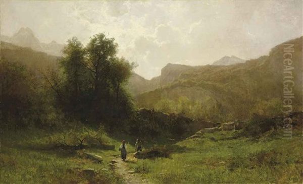 Holzfaller In Berglandschaft - view 1