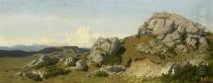 Gebirgslandschaft by Gustave Eugene Castan